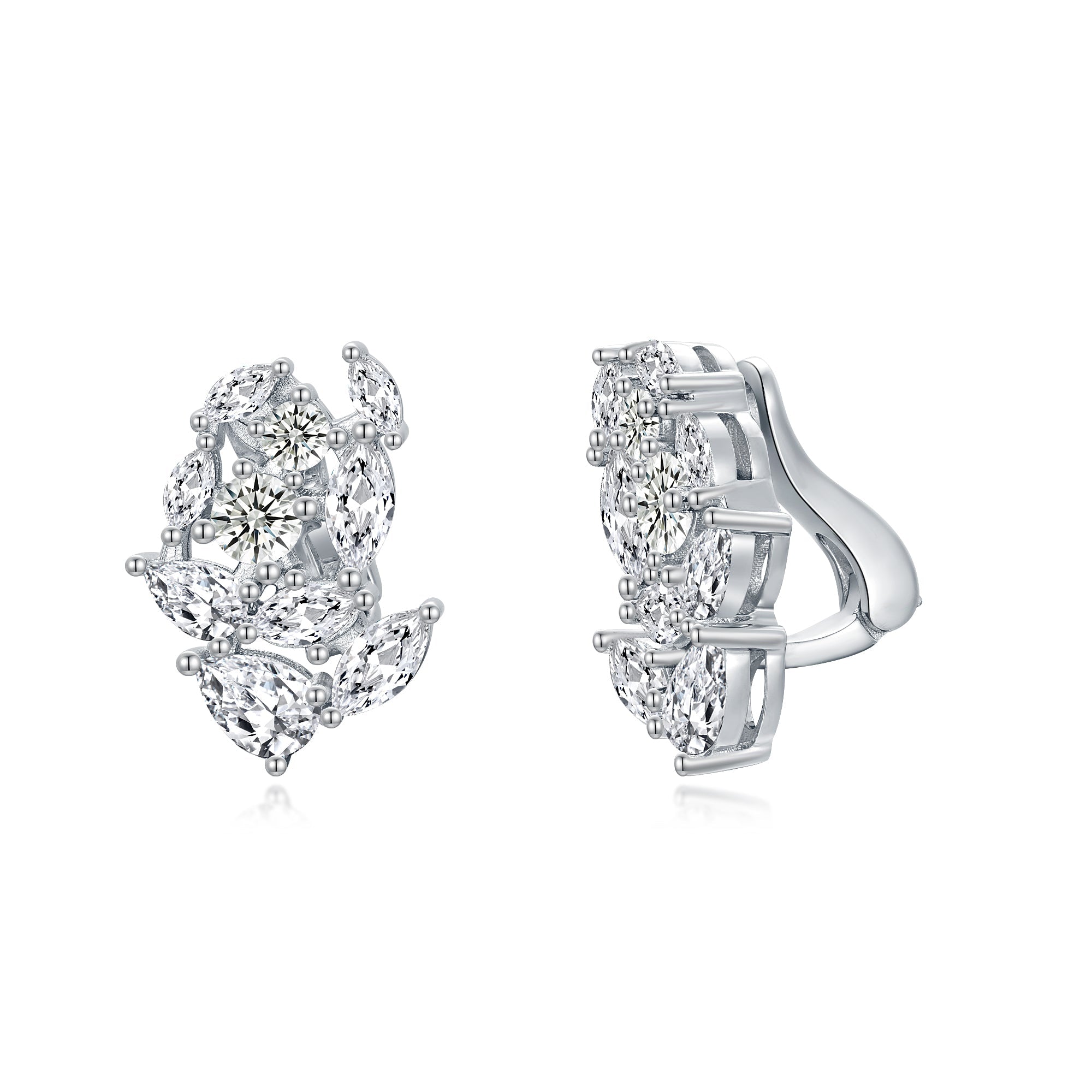 Jade Collection ES475 Sterling Silver Stud Earrings