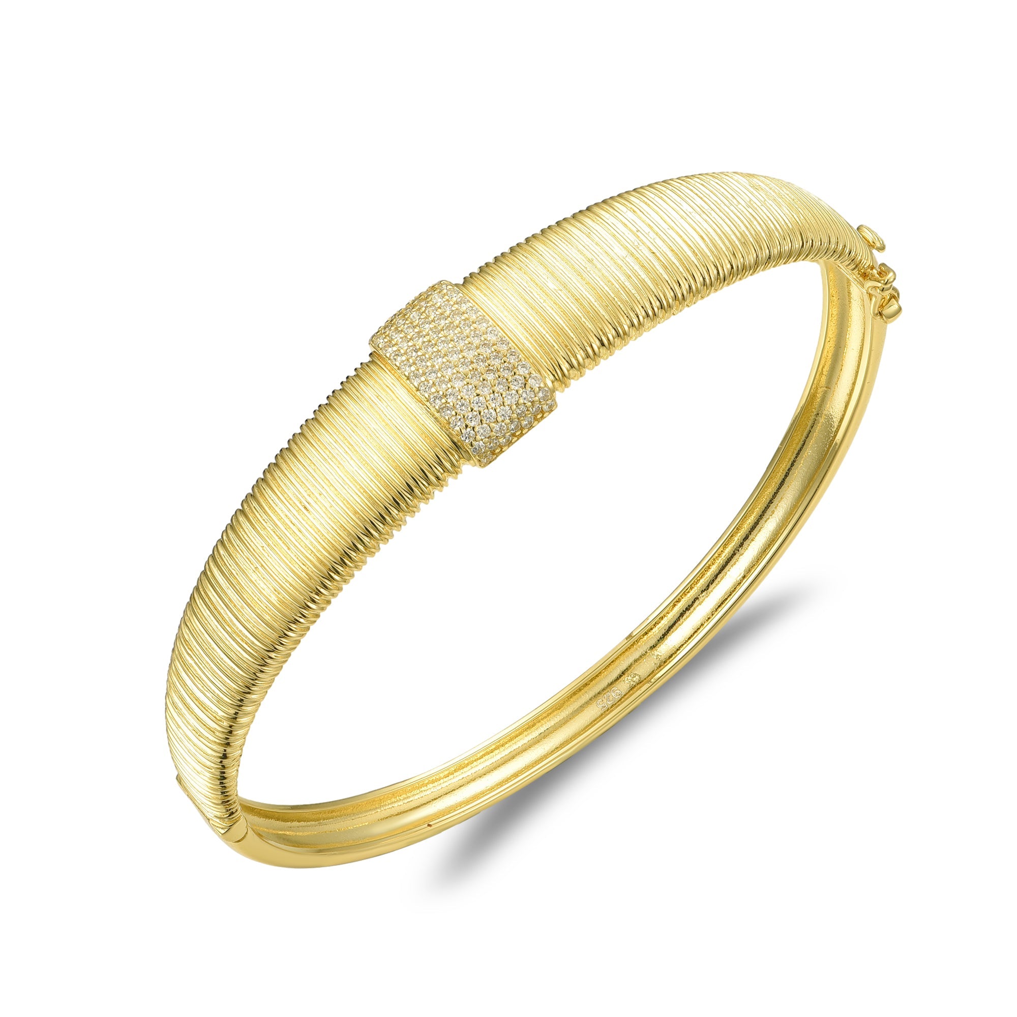 J-BS BS233 Exquisite Handcrafted Sterling Silver Necklace With Cubic Zirconia Timeless Design - 925 Sterling Silver