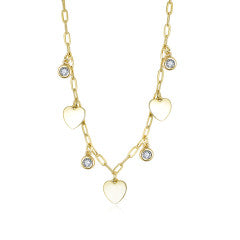 P354 CLEAR CZ HEART 925