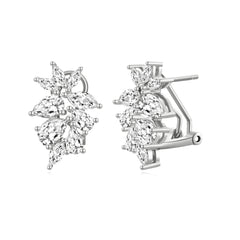 Jade Collection ES475 Sterling Silver Stud Earrings