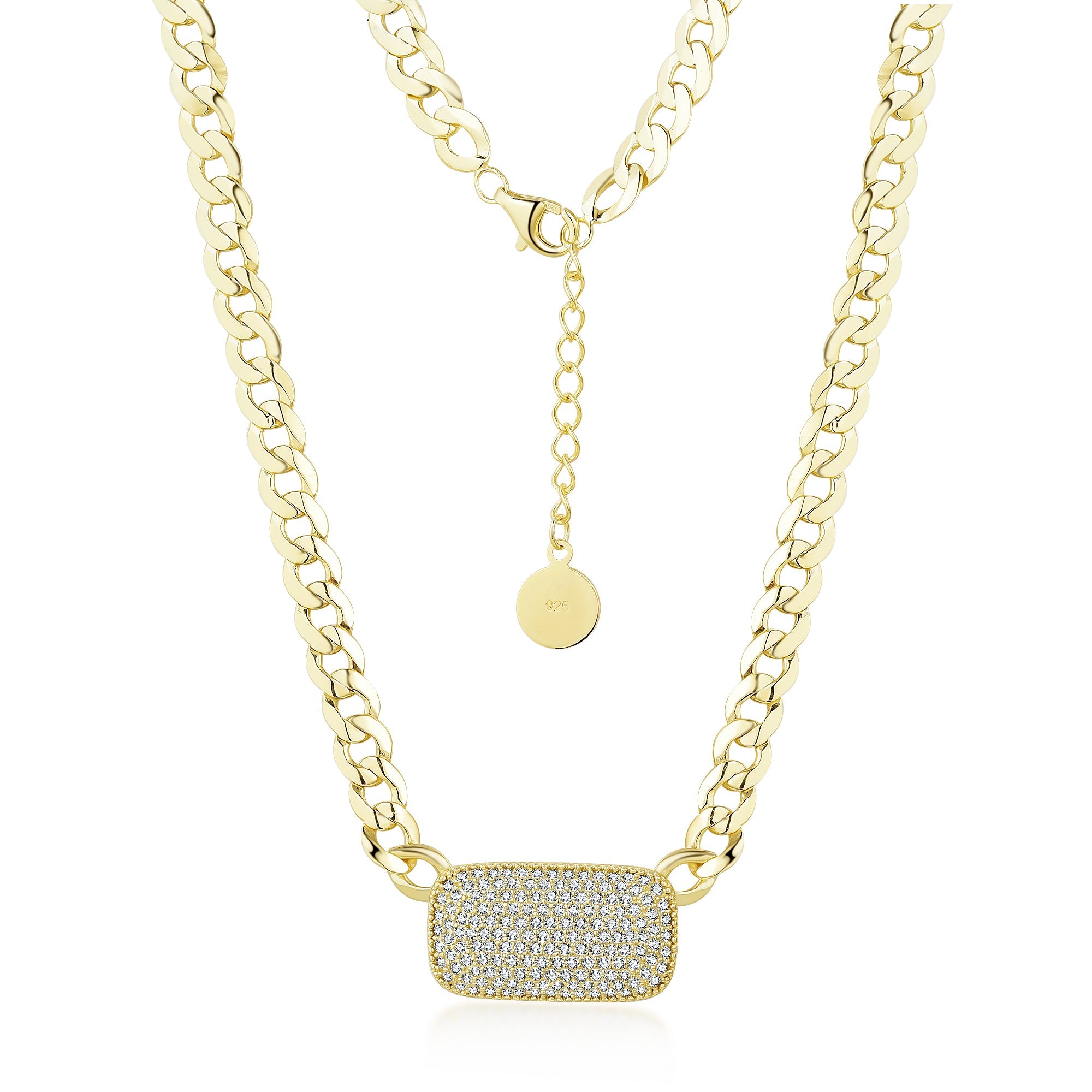 J-N57 RECTANGLE NECKLACE