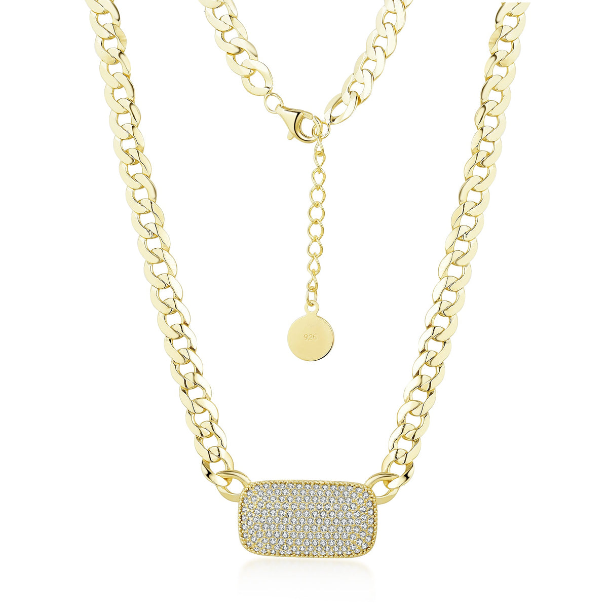 J-N57 RECTANGLE NECKLACE