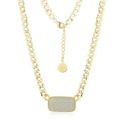 J-N57 RECTANGLE NECKLACE